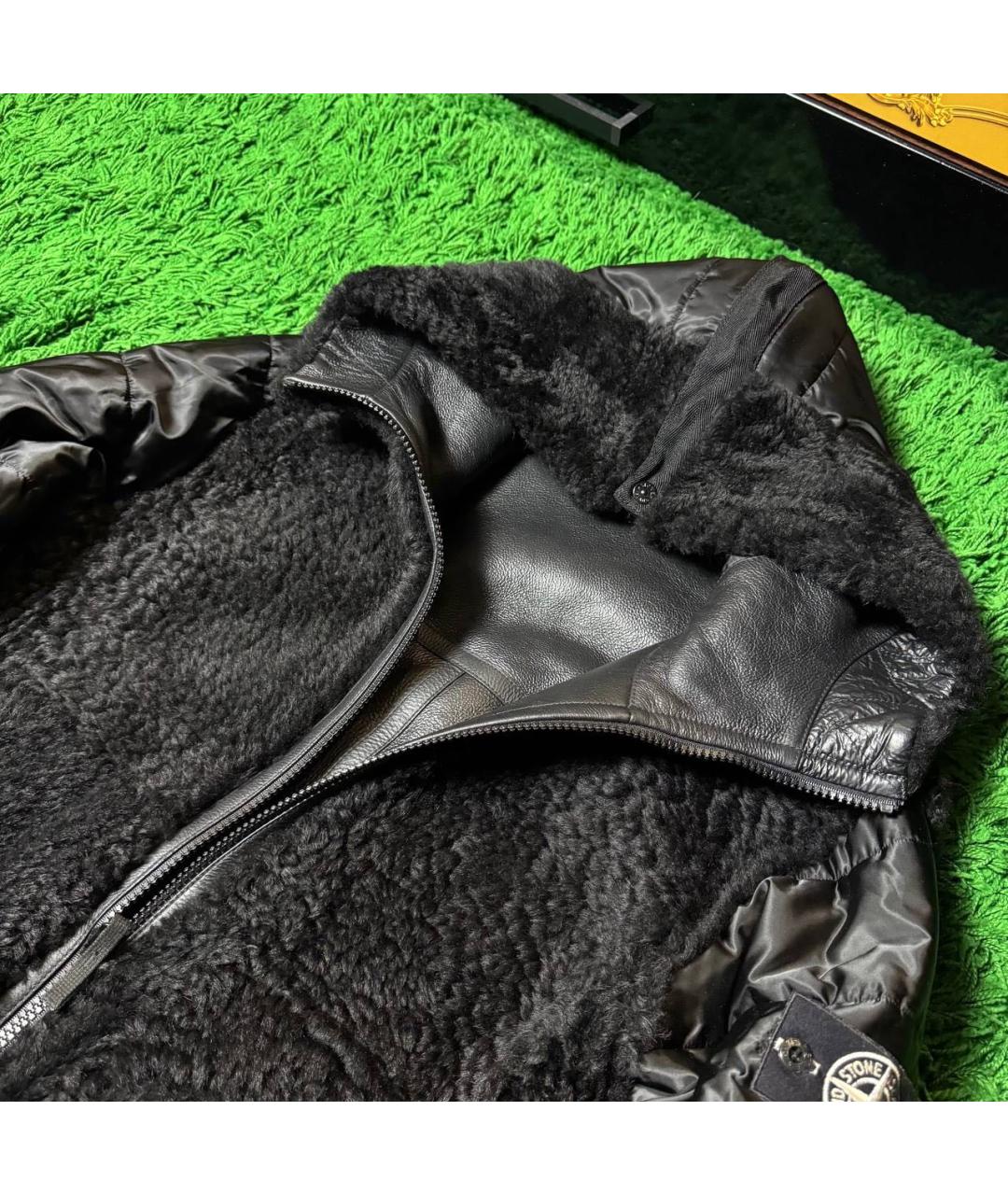 STONE ISLAND Черная дубленка/шуба, фото 6