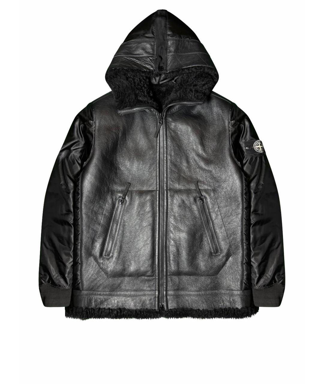 STONE ISLAND Черная дубленка/шуба, фото 1