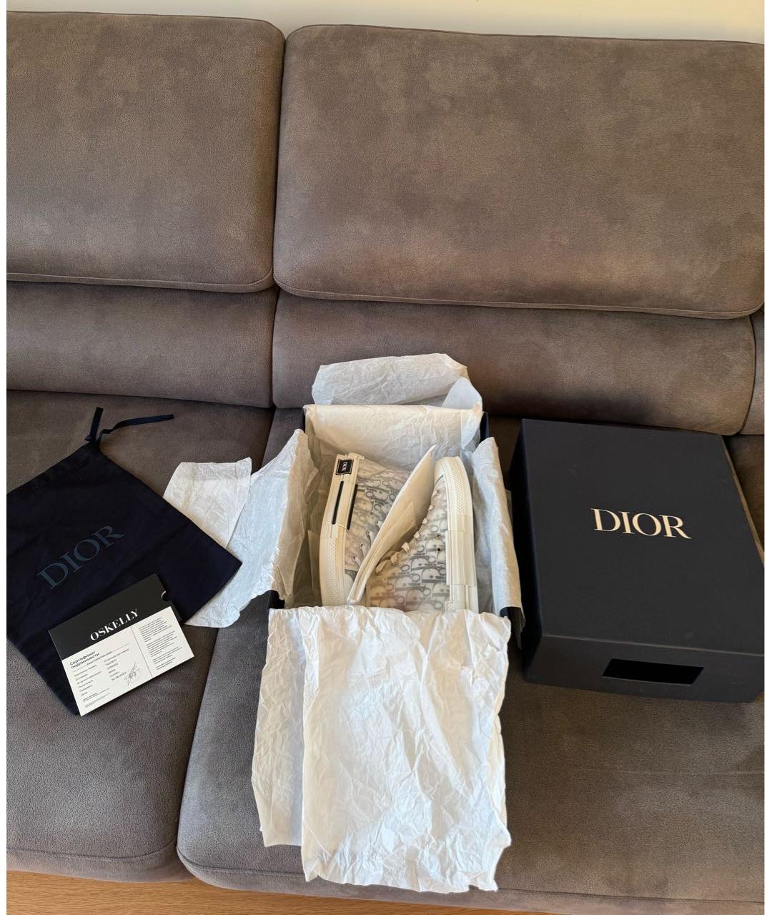 CHRISTIAN DIOR Белые резиновые кеды, фото 3