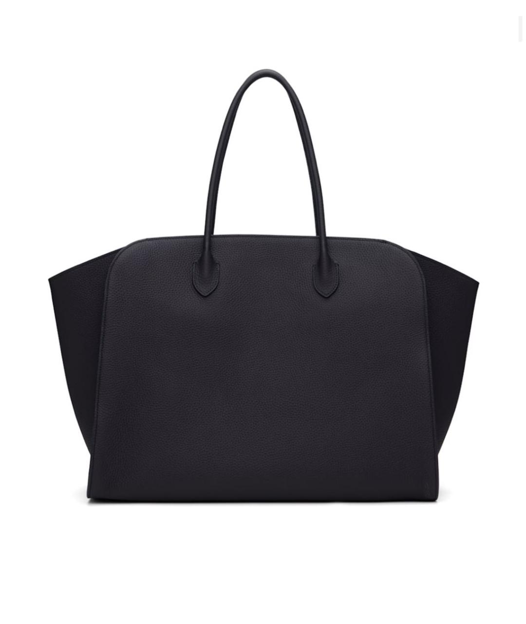 THE ROW Темно-синяя кожаная сумка тоут, фото 1