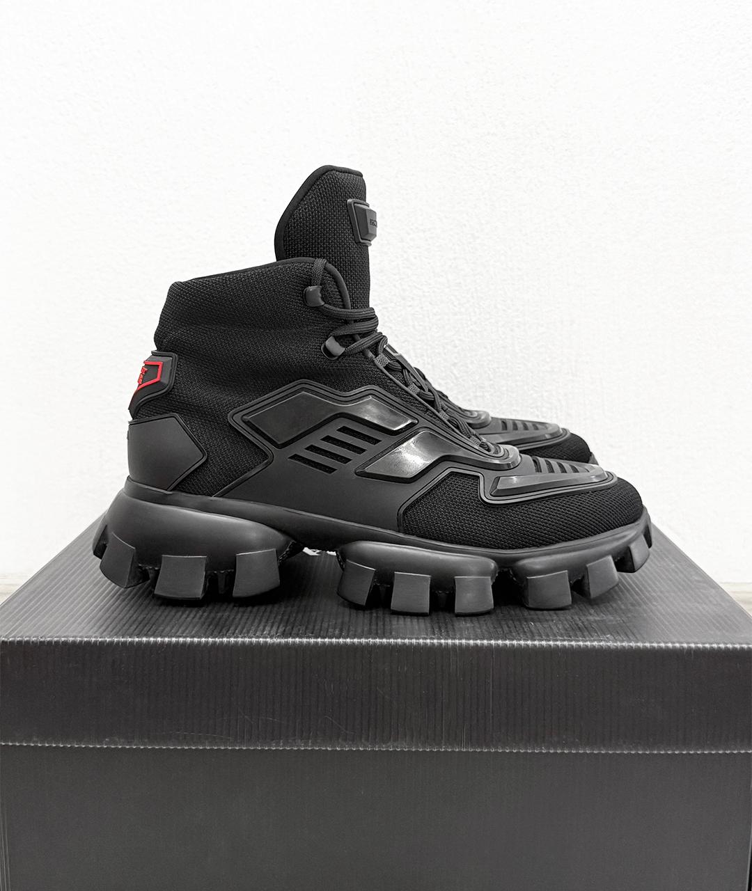 PRADA Черные кроссовки, фото 3