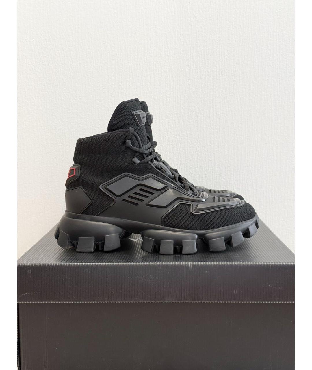 PRADA Черные кроссовки, фото 3