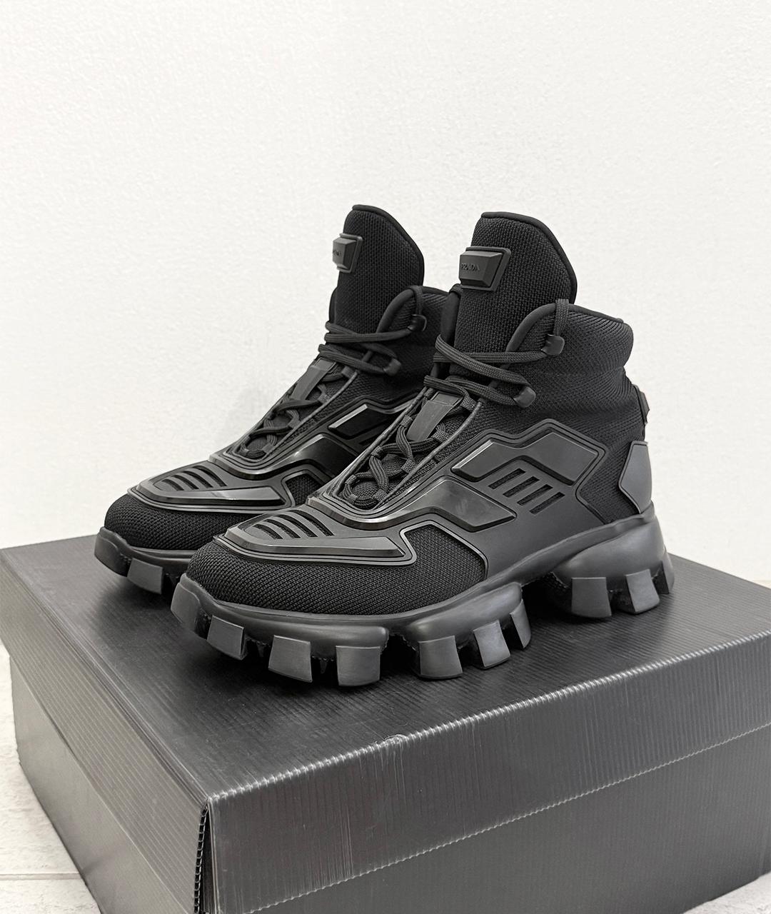 PRADA Черные кроссовки, фото 7