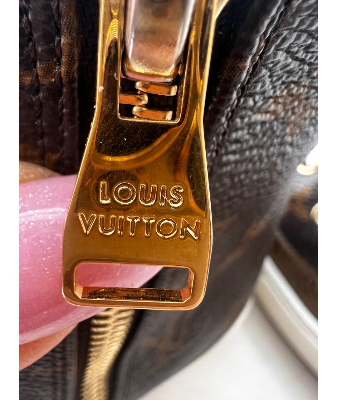 LOUIS VUITTON Коричневые кожаные кеды, фото 6