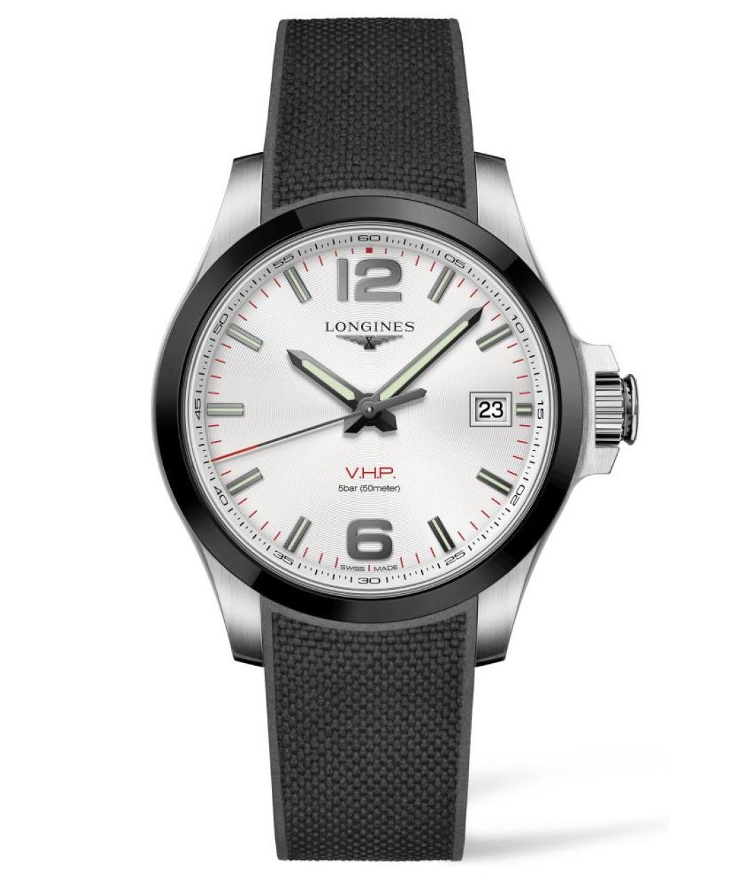 LONGINES Черные стальные часы, фото 1
