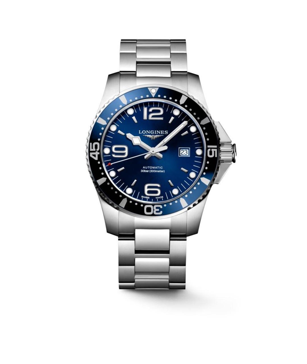 LONGINES Темно-синие стальные часы, фото 1
