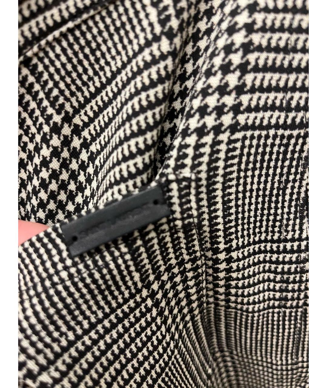 SAINT LAURENT Серые вискозные брюки узкие, фото 3