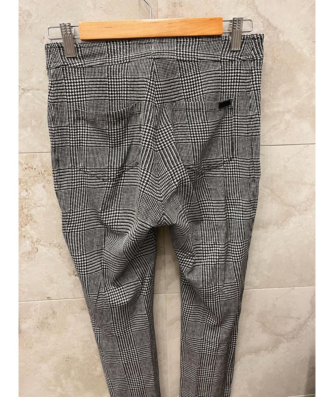 SAINT LAURENT Серые вискозные брюки узкие, фото 2