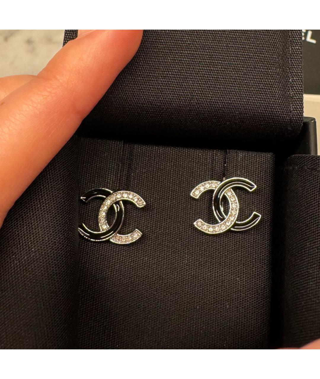 CHANEL Серебряные серьги, фото 3