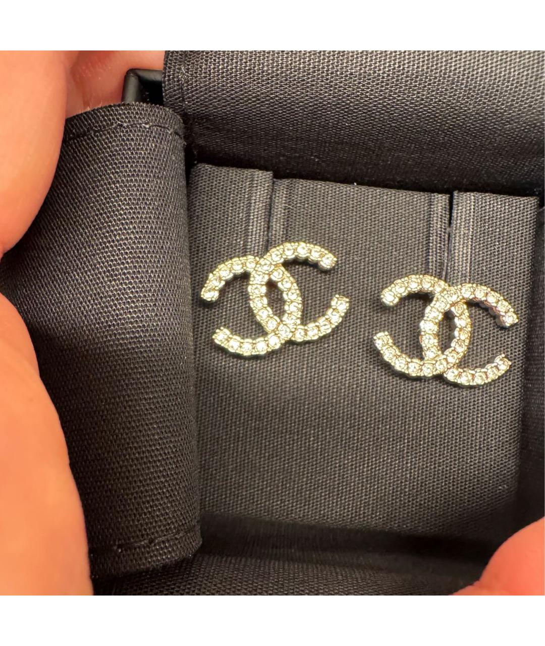 CHANEL Золотые серьги, фото 2