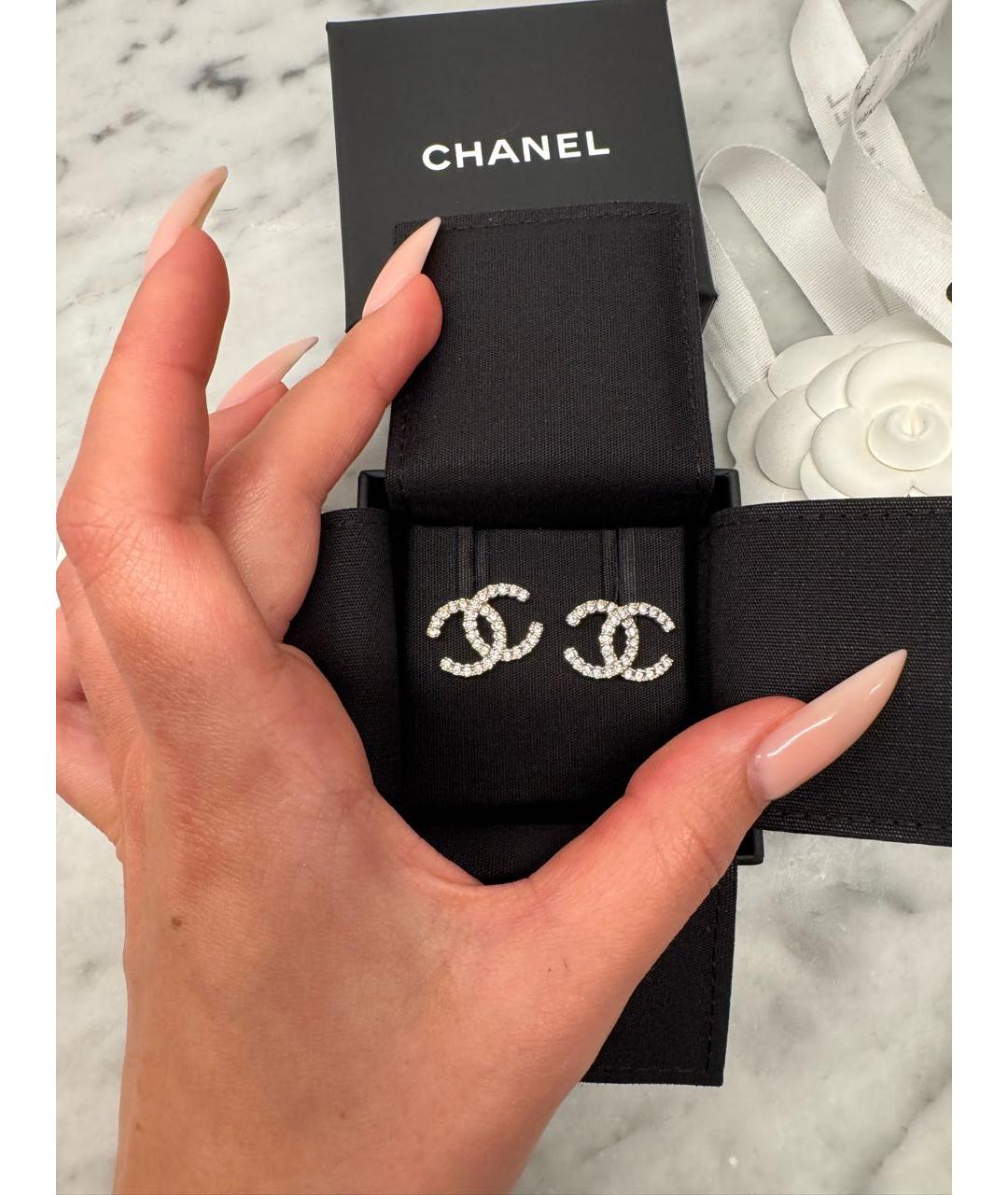 CHANEL Золотые серьги, фото 3