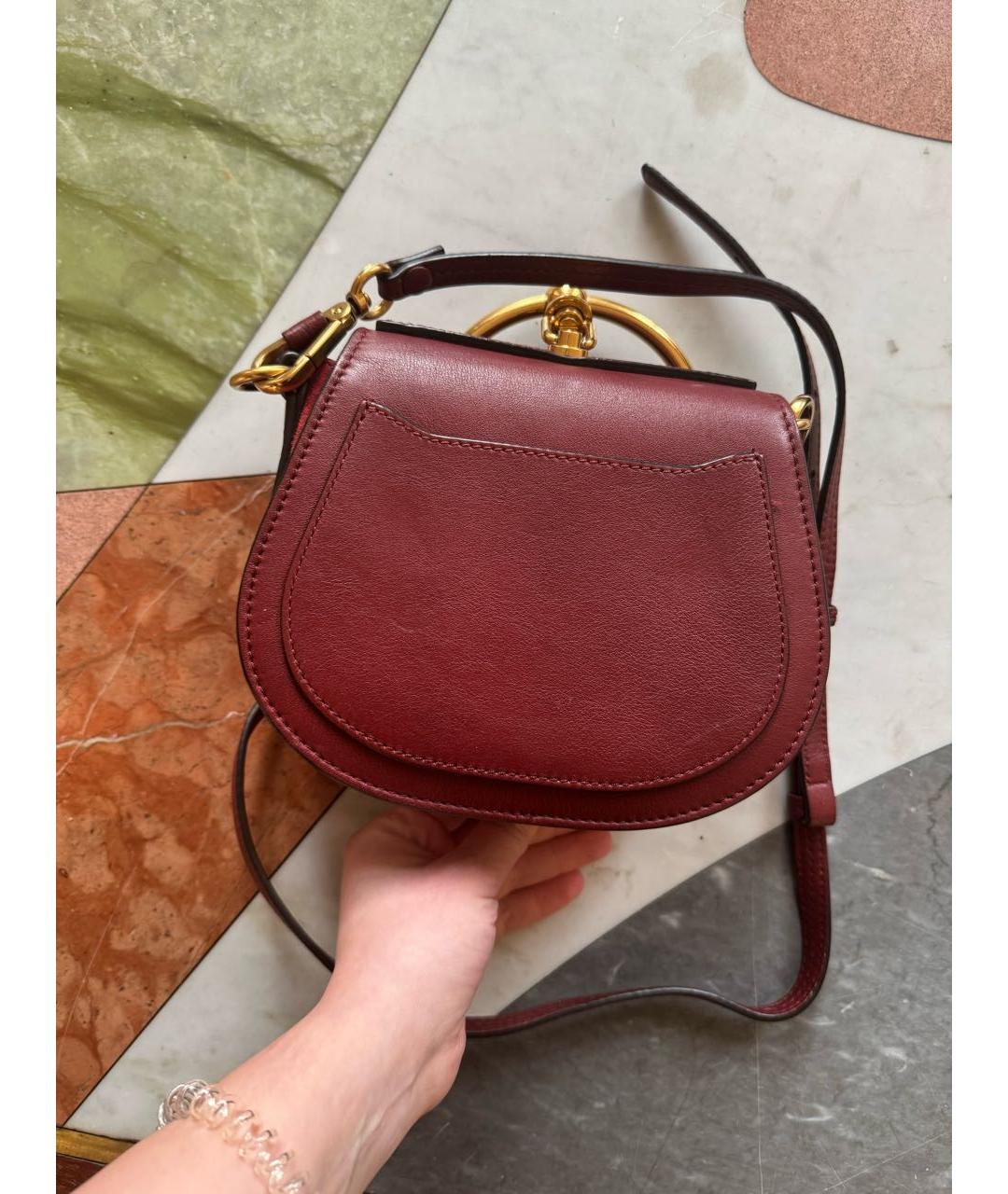 CHLOE Коричневая кожаная сумка через плечо, фото 3