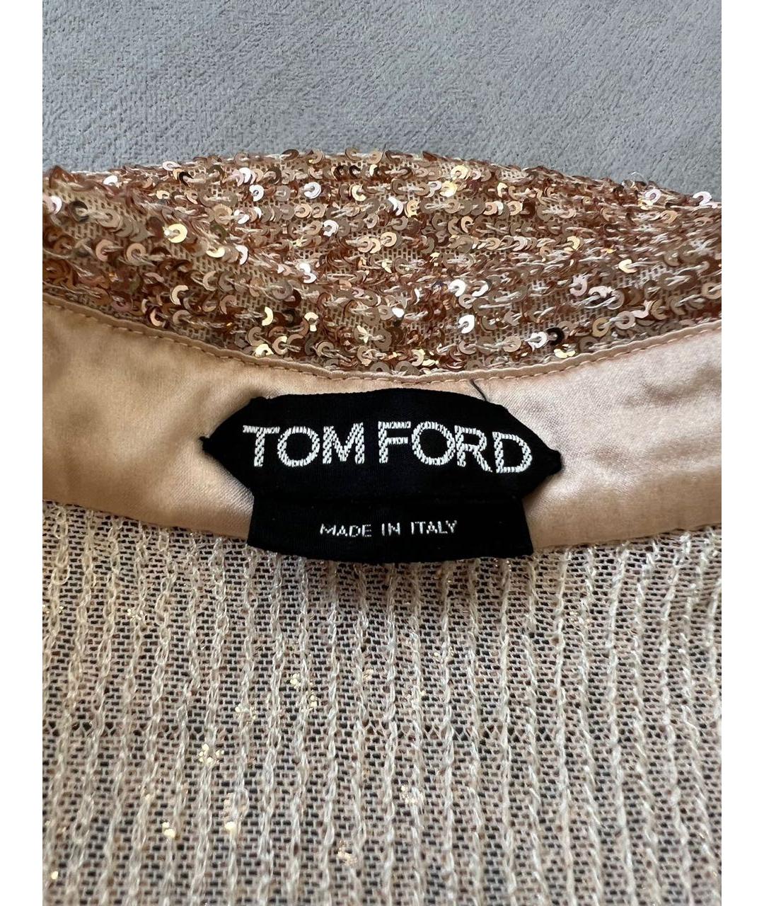 TOM FORD Золотая полиамидовая блузы, фото 5