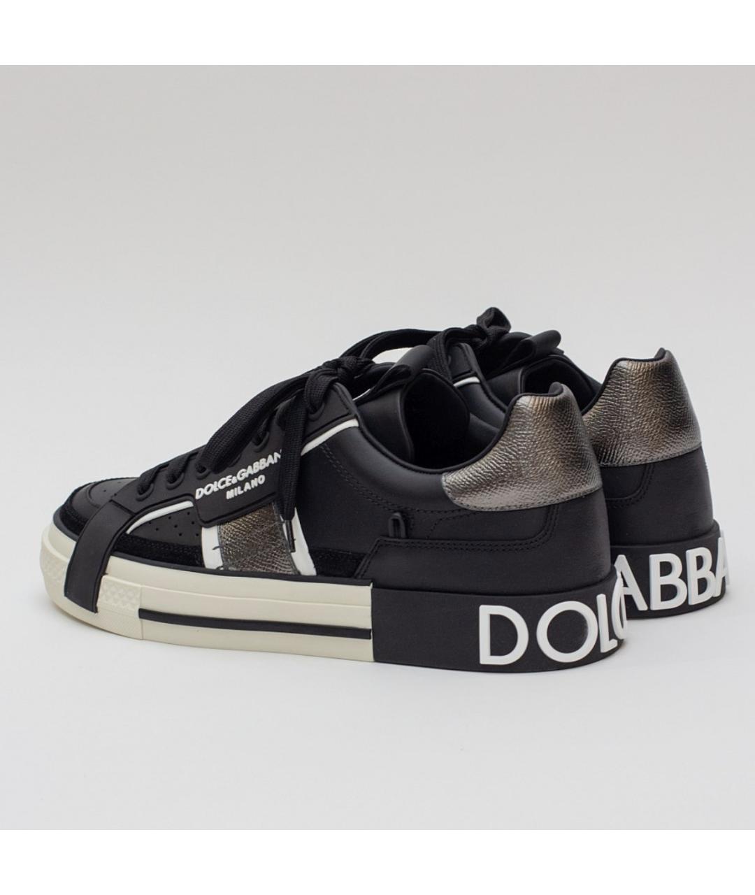 DOLCE&GABBANA Мульти кожаные низкие кроссовки / кеды, фото 2