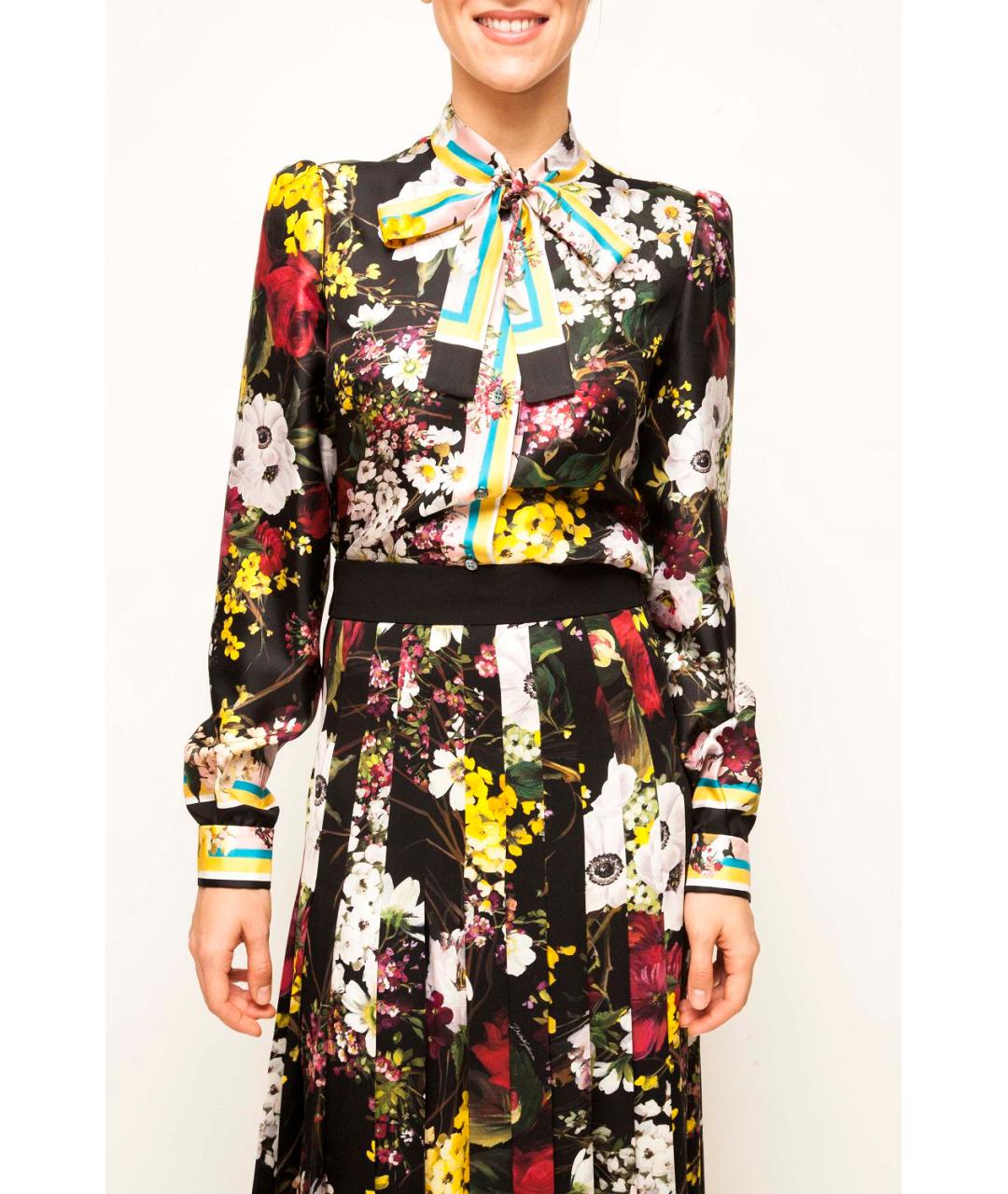 DOLCE&GABBANA Мульти шелковая рубашка, фото 2