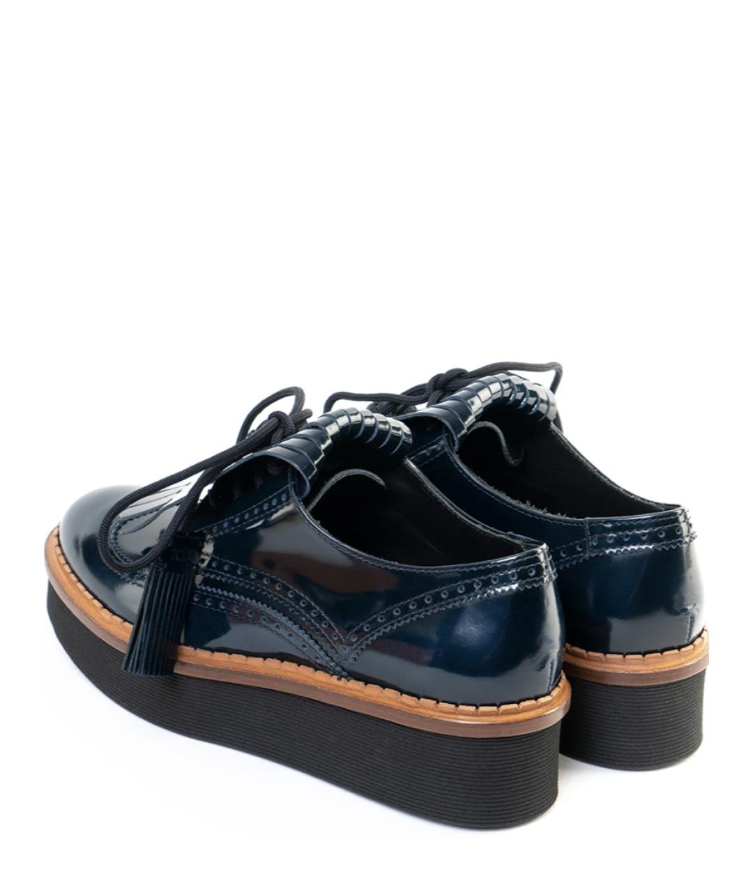 TOD'S Синие кожаные ботинки, фото 3