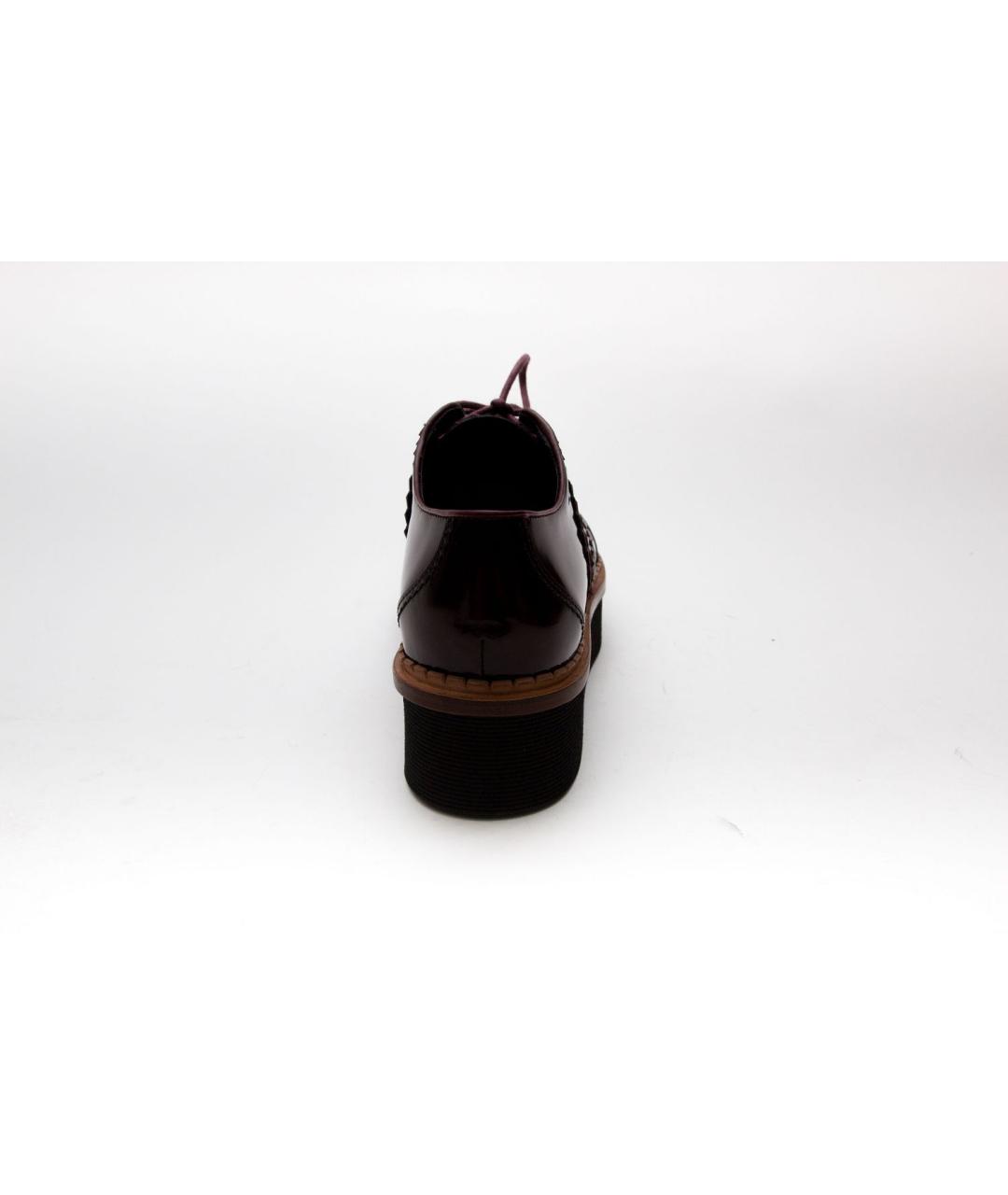 TOD'S Бордовые кожаные туфли, фото 3
