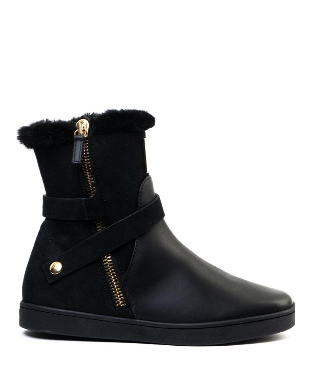 GIUSEPPE ZANOTTI DESIGN Черные кожаные ботинки, фото 1