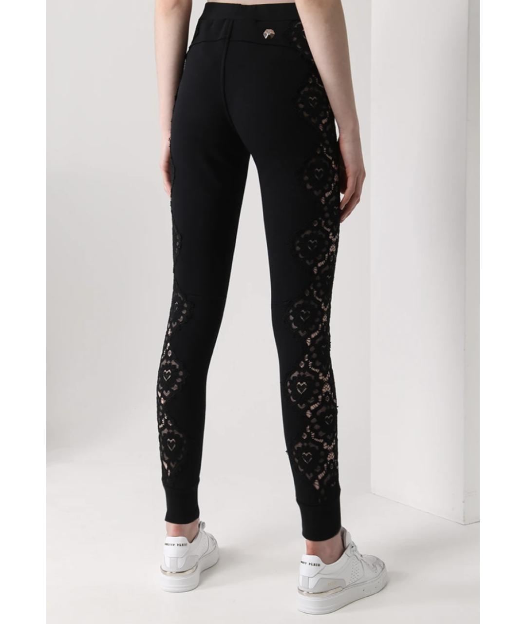 PHILIPP PLEIN Черные хлопковые спортивные брюки и шорты, фото 3