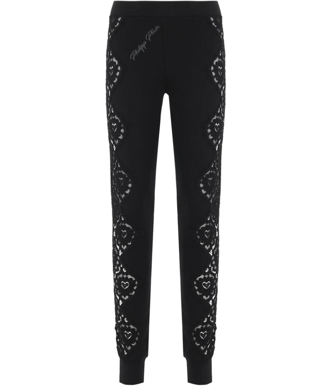 PHILIPP PLEIN Черные хлопковые спортивные брюки и шорты, фото 1