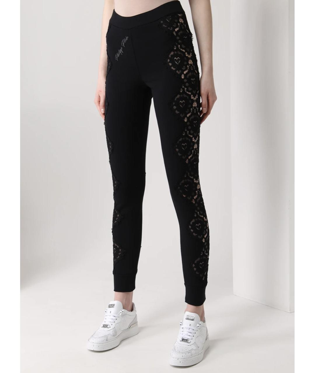 PHILIPP PLEIN Черные хлопковые спортивные брюки и шорты, фото 2