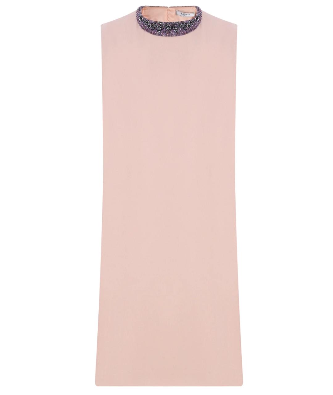 LANVIN Розовое шерстяное вечернее платье, фото 1
