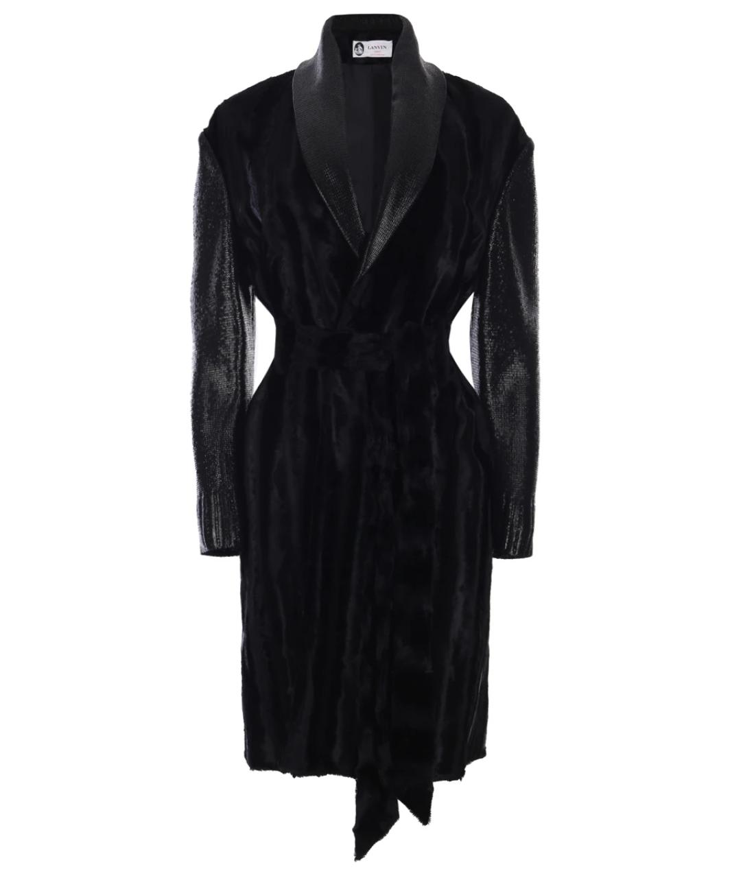 LANVIN Черный вискозный кардиган, фото 1