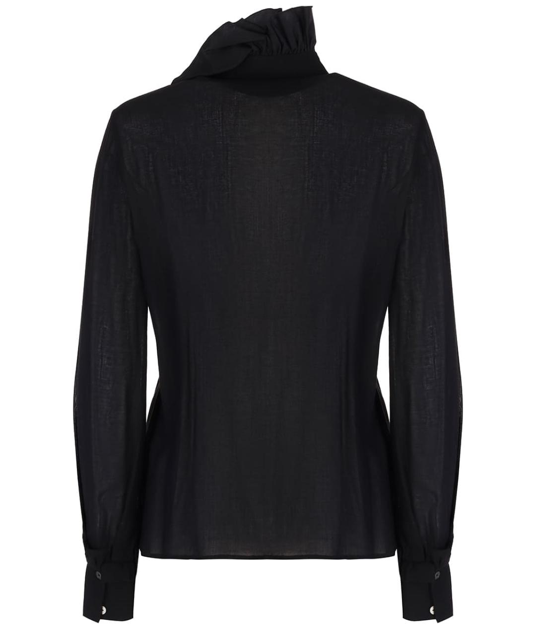 LANVIN Черная шерстяная блузы, фото 2