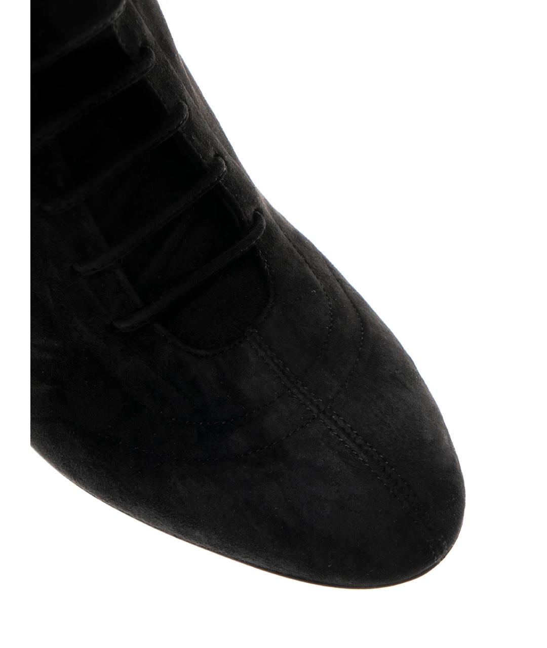 JIMMY CHOO Черные замшевые сапоги, фото 5