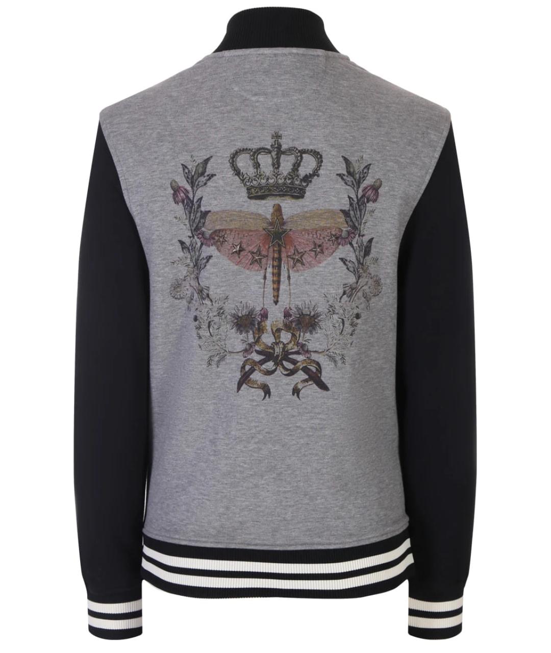 RED VALENTINO Серая хлопковая куртка, фото 2