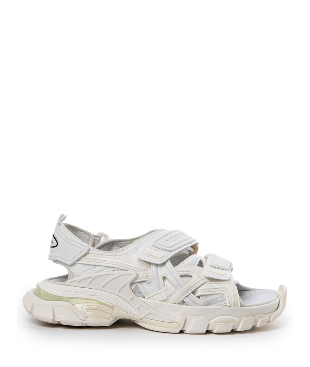 BALENCIAGA Белые синтетические сандалии, фото 1