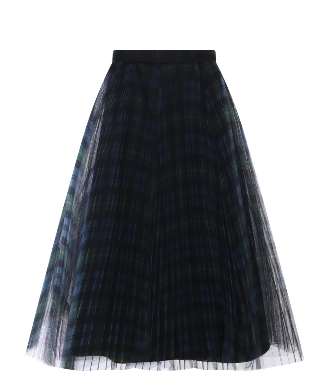 PHILOSOPHY DI LORENZO SERAFINI Синяя полиэстеровая юбка миди, фото 1