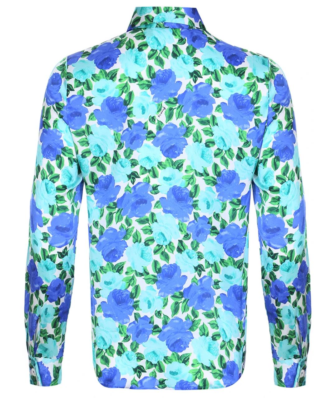 P.A.R.O.S.H. Синяя шелковая блузы, фото 2