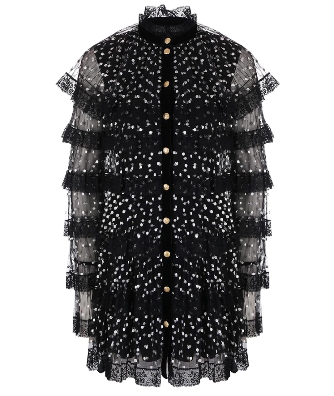 PHILOSOPHY DI LORENZO SERAFINI Черное полиэстеровое коктейльное платье, фото 1