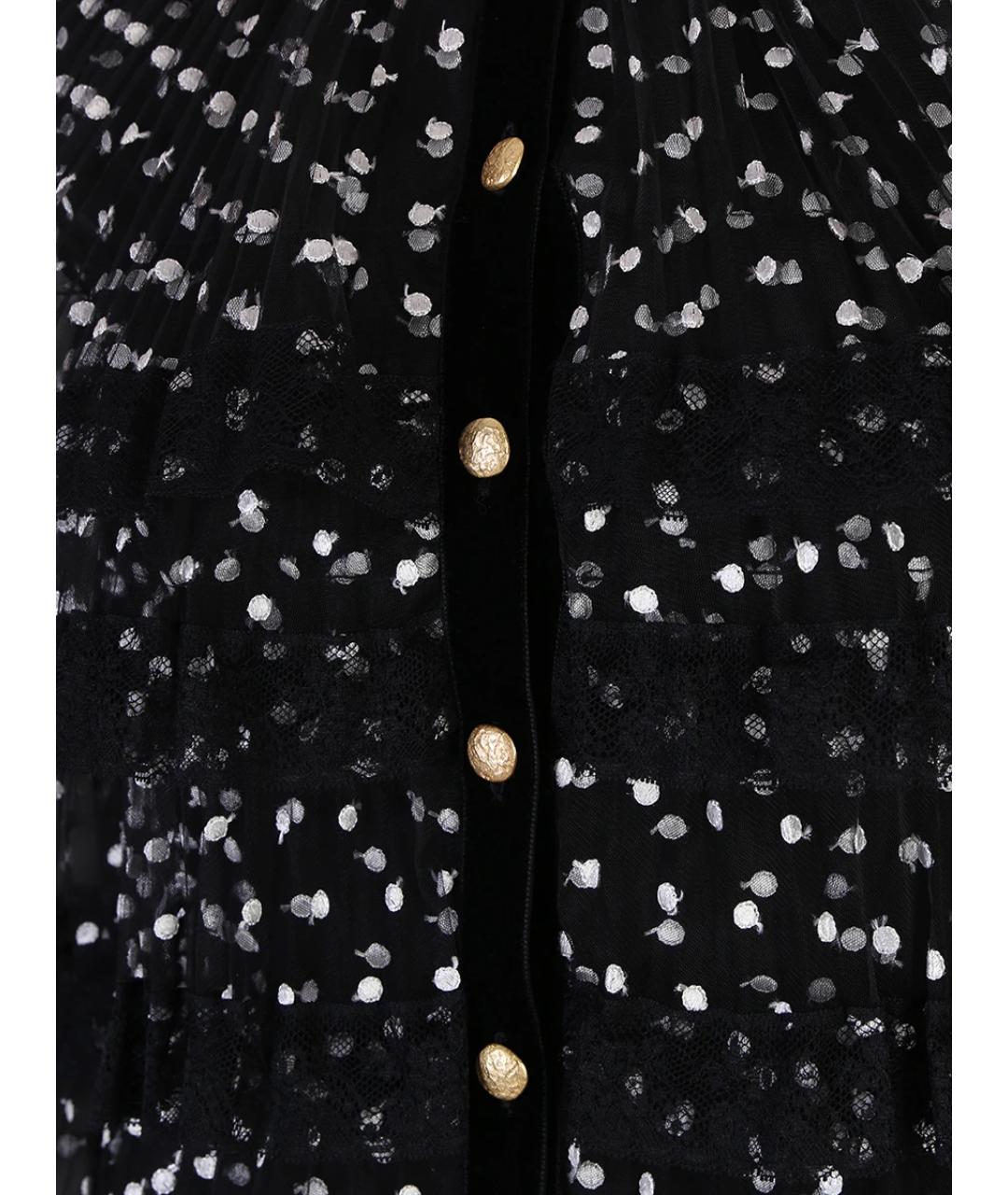 PHILOSOPHY DI LORENZO SERAFINI Черное полиэстеровое коктейльное платье, фото 3