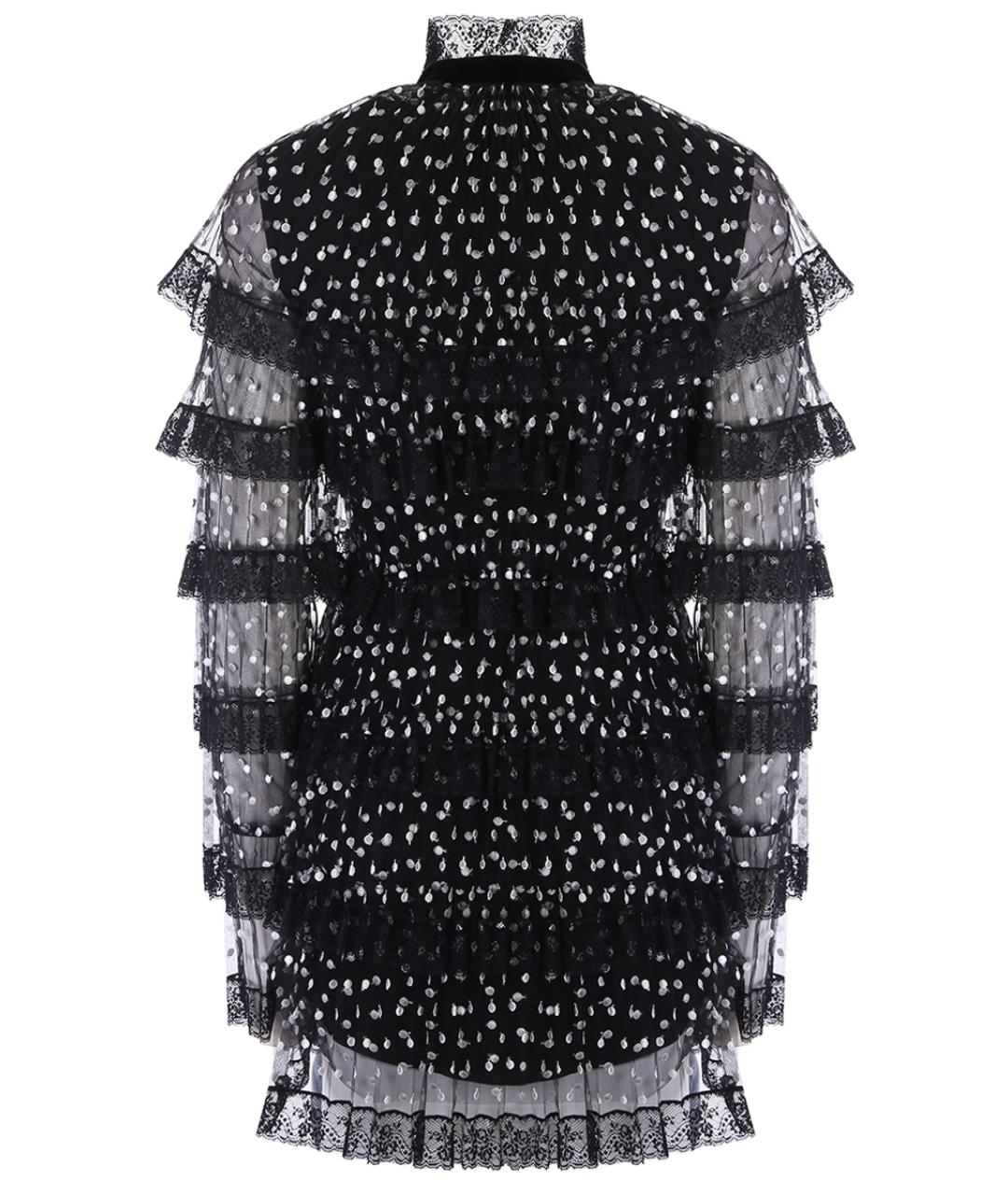 PHILOSOPHY DI LORENZO SERAFINI Черное полиэстеровое коктейльное платье, фото 2