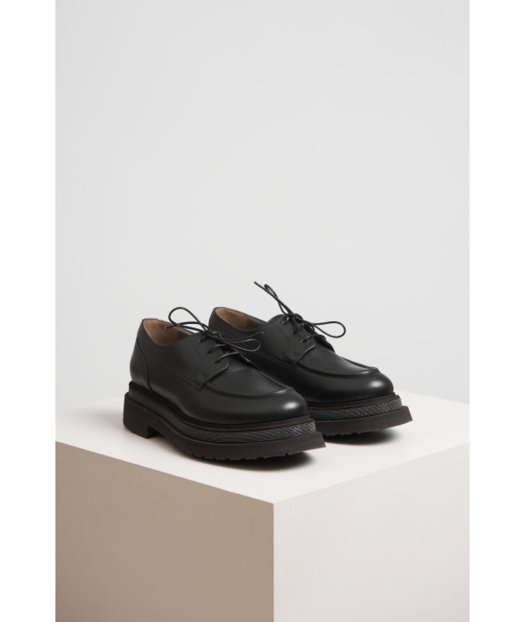 BRUNELLO CUCINELLI Черные кожаные лоферы, фото 2