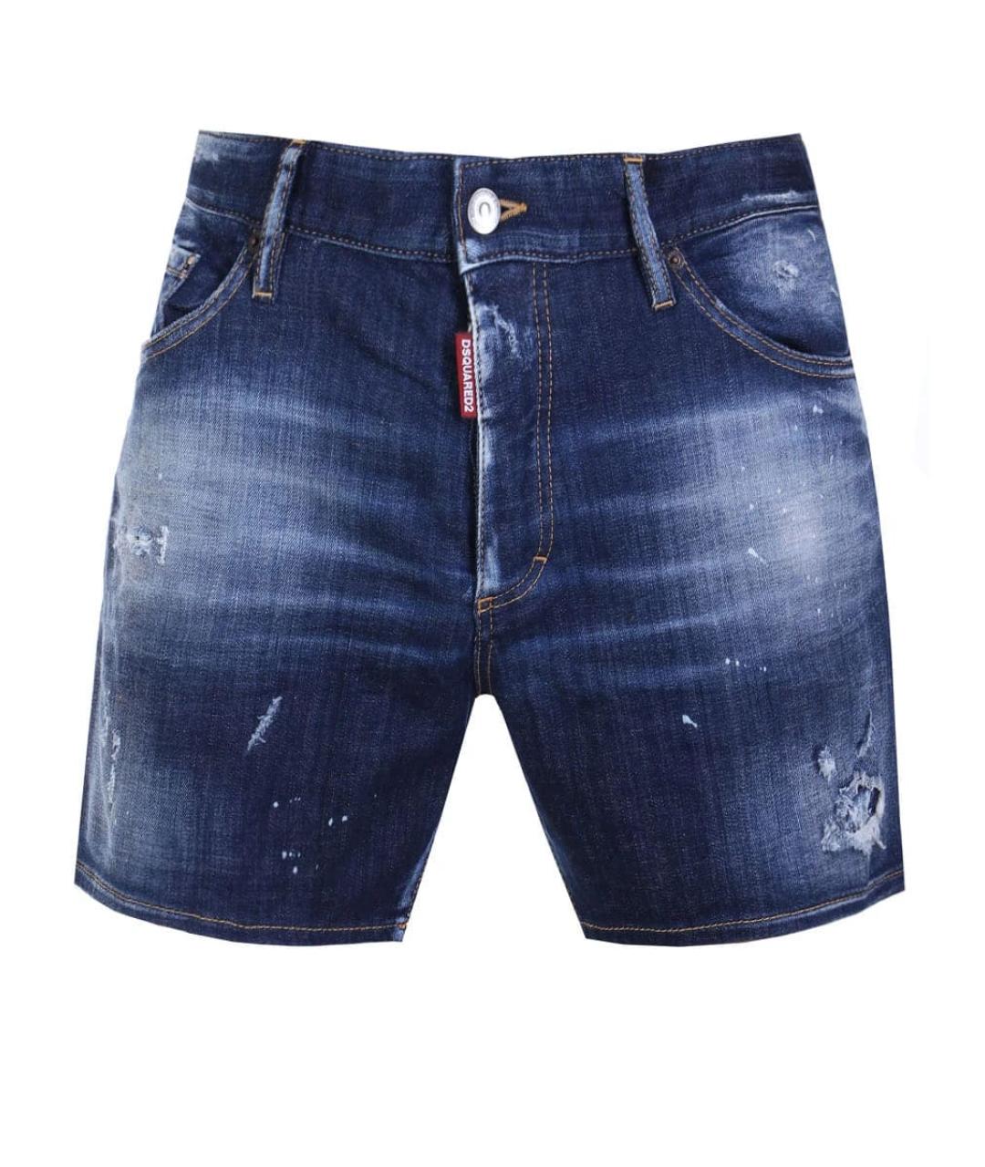 DSQUARED2 Синие хлопковые шорты, фото 1