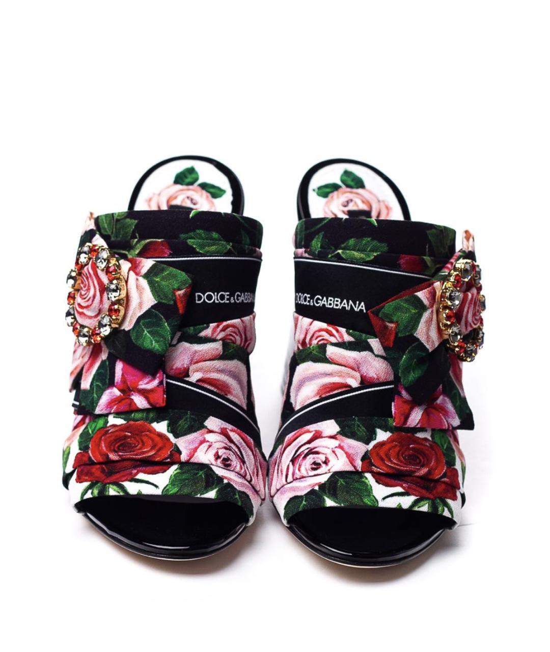 DOLCE&GABBANA Черные мюли, фото 2