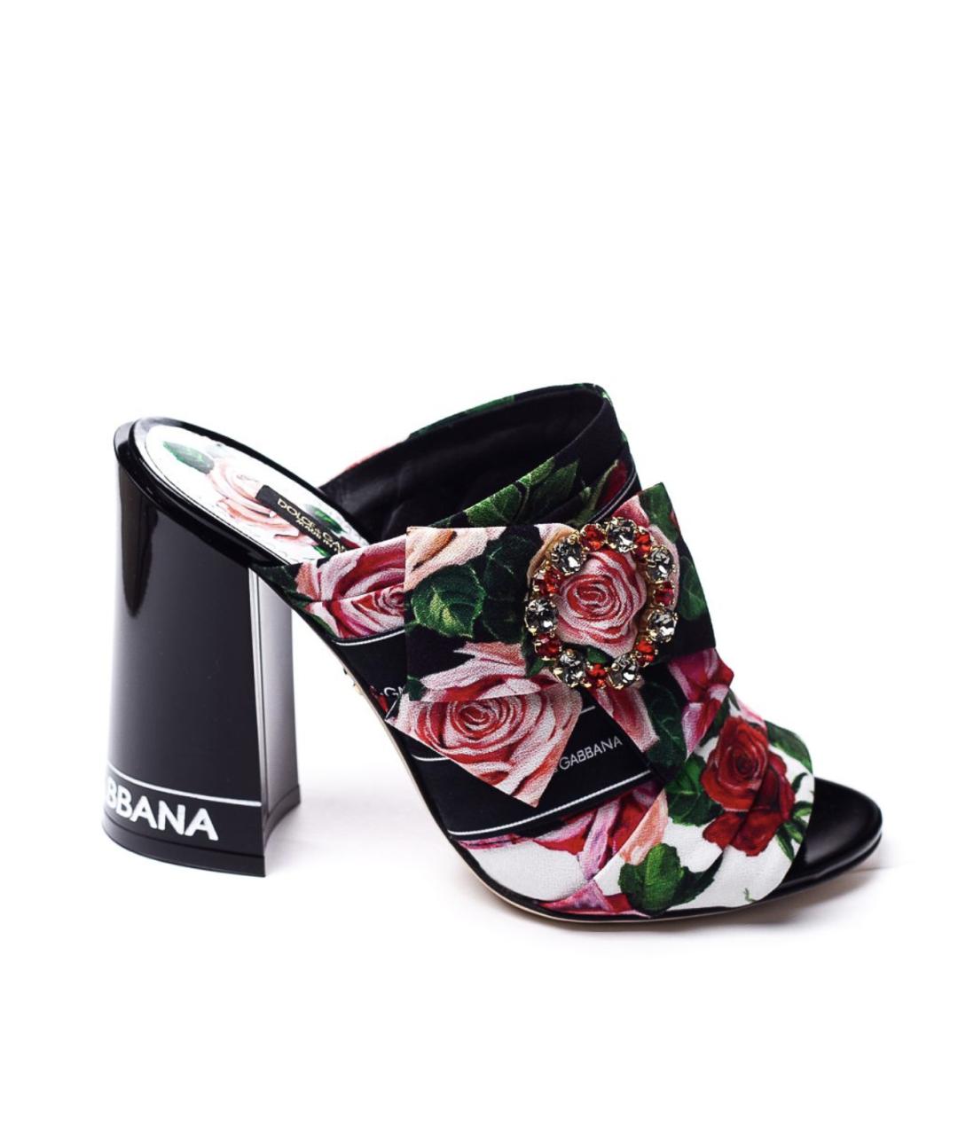 DOLCE&GABBANA Черные мюли, фото 1