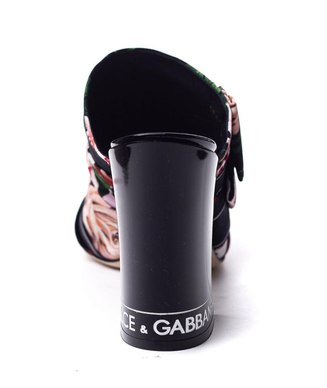 DOLCE&GABBANA Черные мюли, фото 3