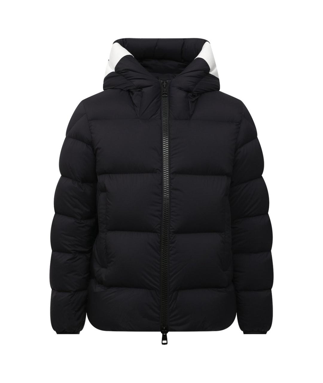 MONCLER Черный полиамидовый пуховик, фото 1