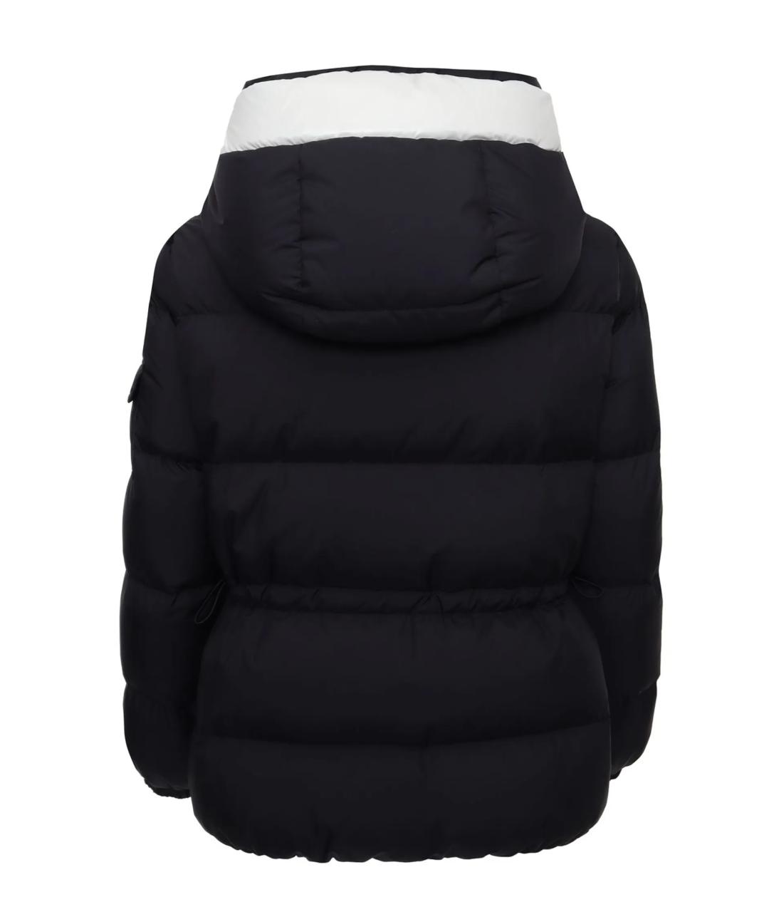 MONCLER Черный полиамидовый пуховик, фото 2