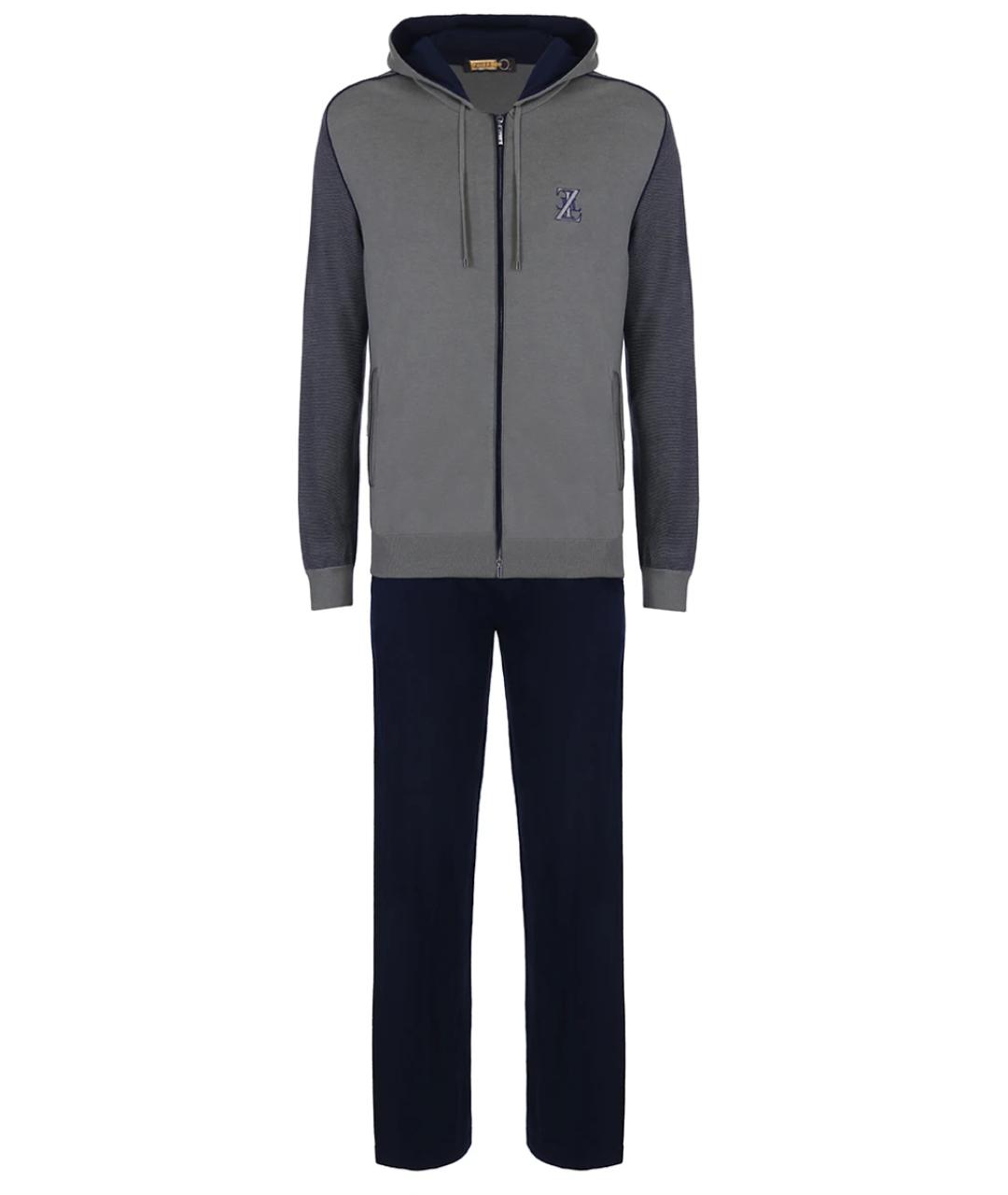 ZILLI Синий повседневный костюм, фото 1