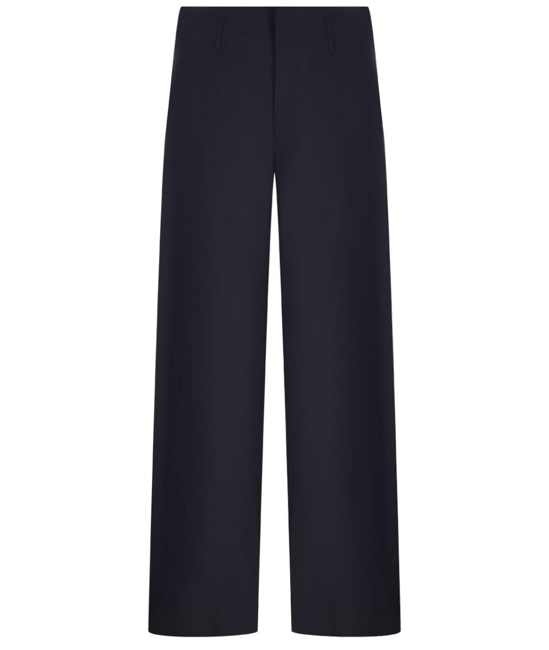 PHILOSOPHY DI LORENZO SERAFINI Синие полиэстеровые прямые брюки, фото 1