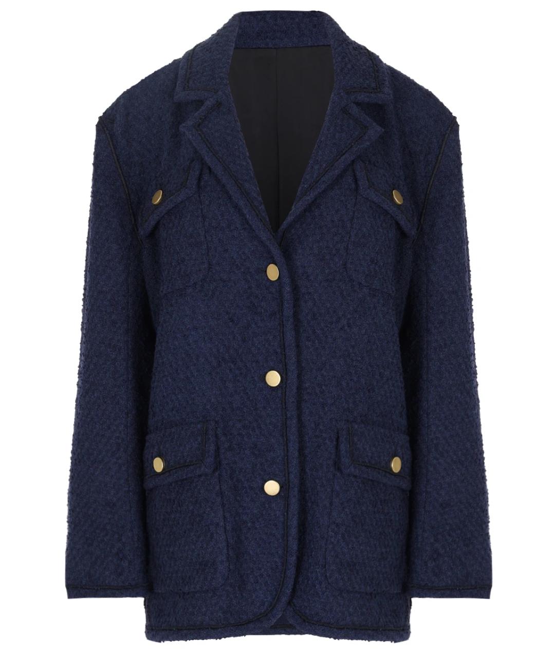 PHILOSOPHY DI LORENZO SERAFINI Синий хлопковый жакет/пиджак, фото 1