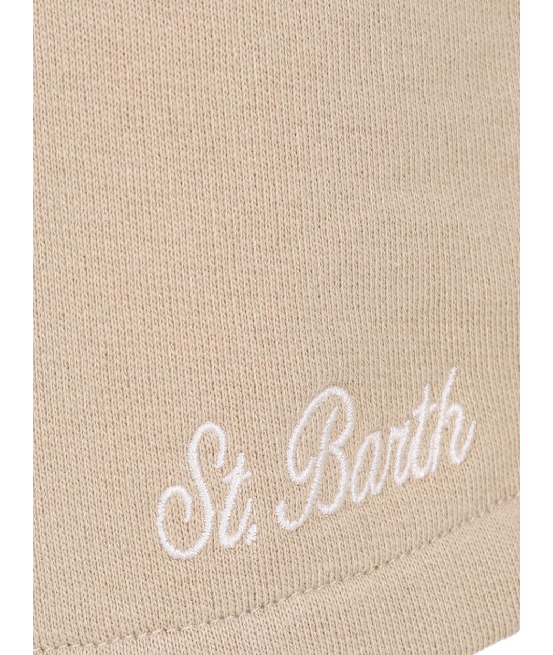 MC2 SAINT BARTH Бежевые хлопковые шорты, фото 3