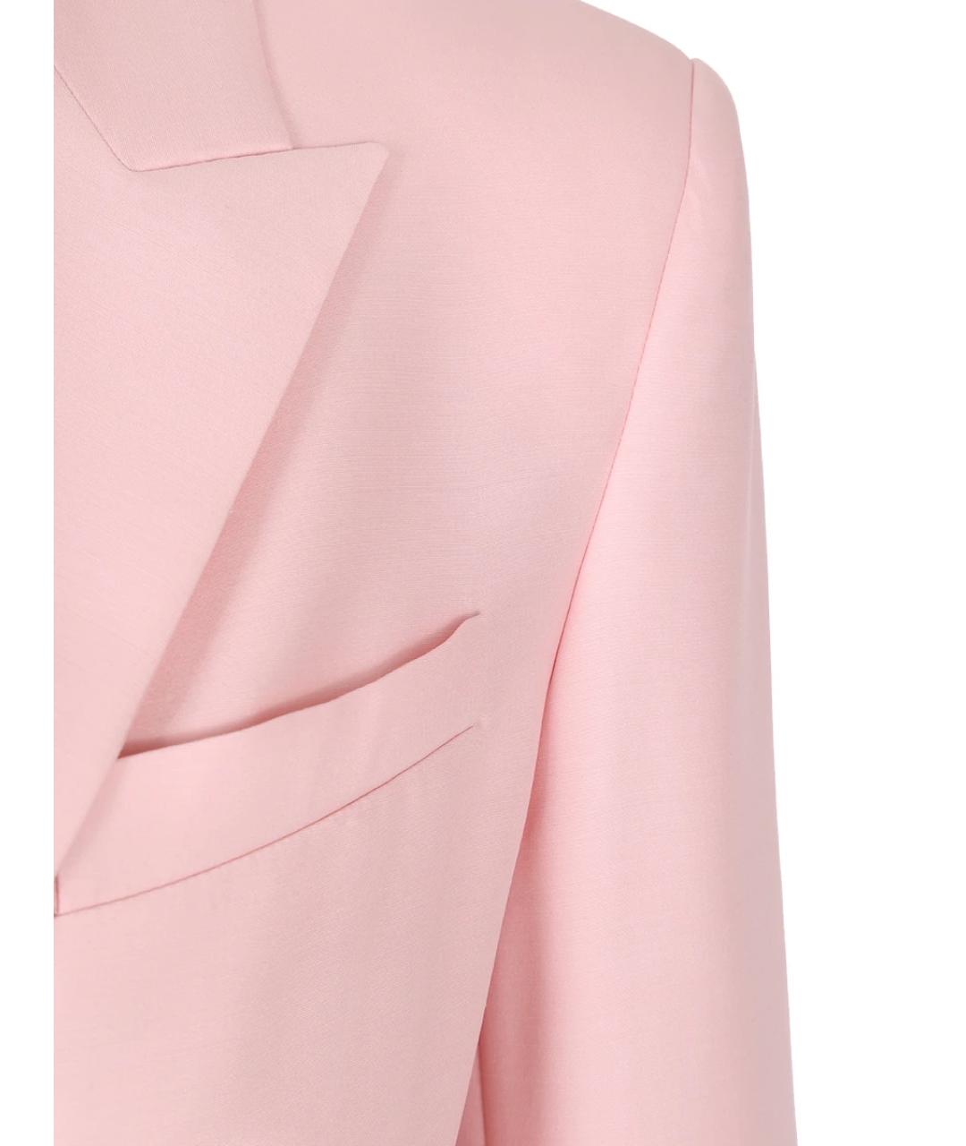 FABIANA FILIPPI Розовый шерстяной жакет/пиджак, фото 3