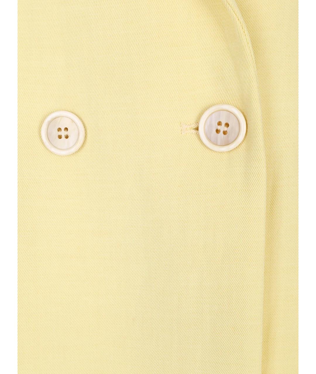 FABIANA FILIPPI Желтый ацетатный жакет/пиджак, фото 3