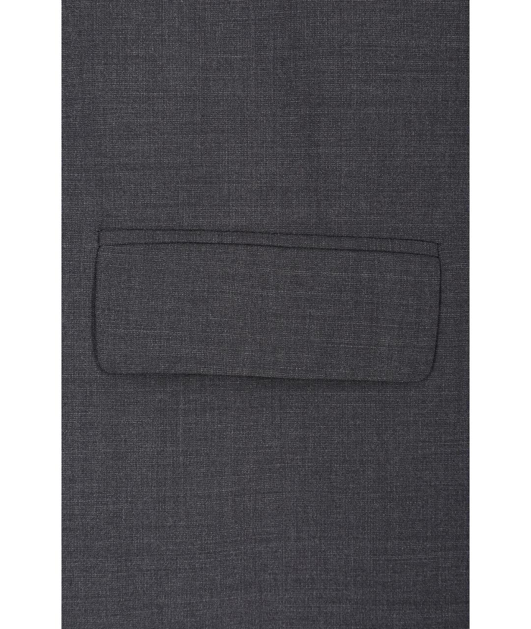 FABIANA FILIPPI Антрацитовый шерстяной жакет/пиджак, фото 3